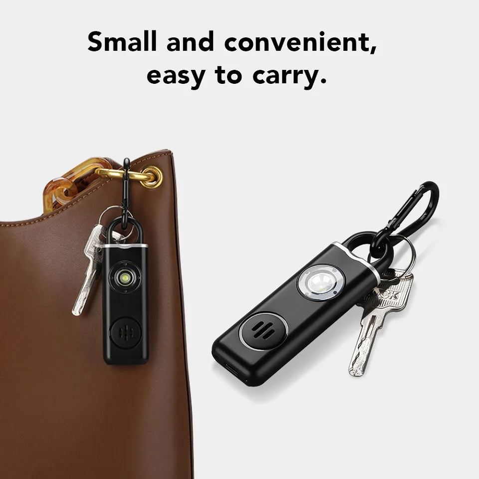 Hollarm Self Defense Personal Alarm for Women, Children, Elderly 130dB Siren Loud Rechargeable Keychain Alarm with LED Light