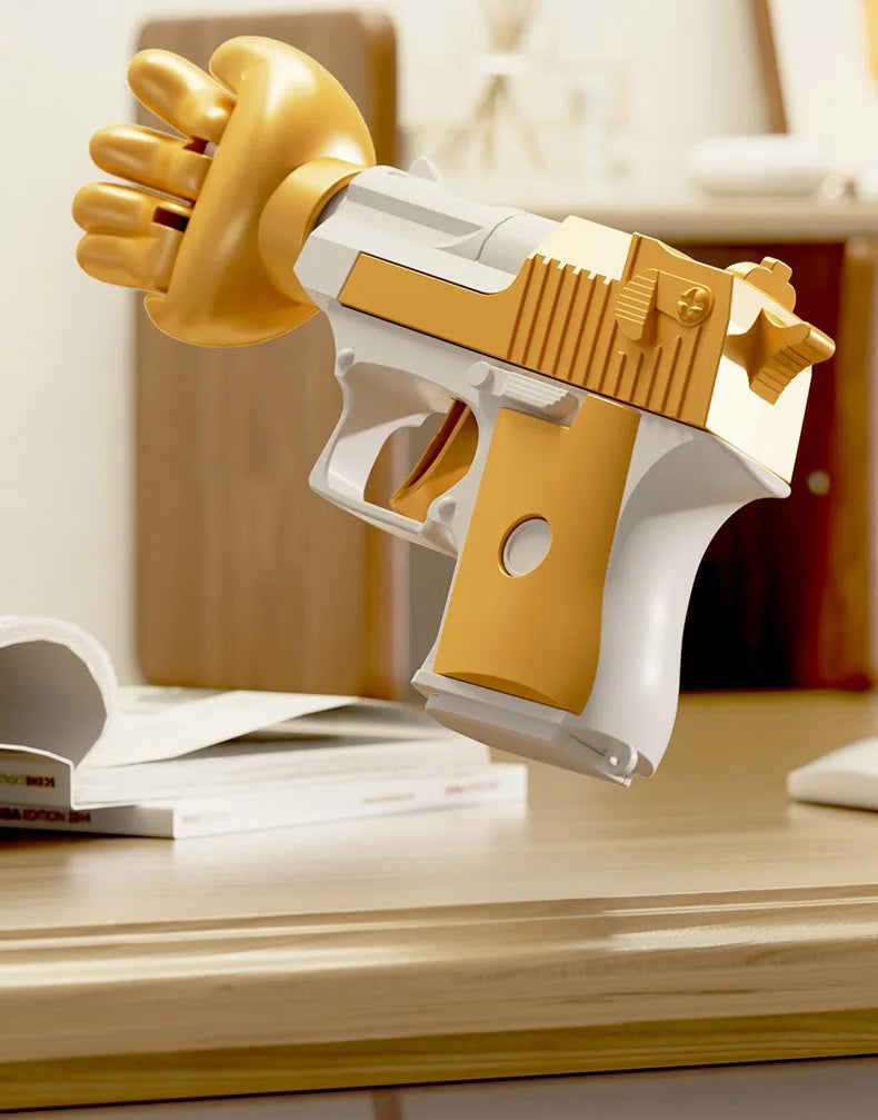 Rock Paper Scissors Gun  Decompression Party Social Toy Stress Relief Prop Tiny Interactive Funny Toy Gun Birthday Gifts