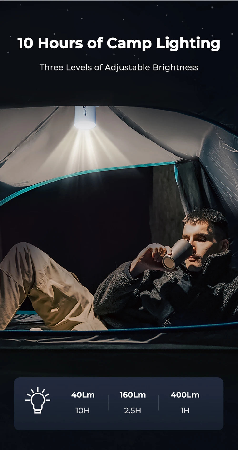 FLEXTAIL Portable Air Pump, Mini Camping Pump with Light, USB-C Charging, Ideal for Sleeping Pads, Air Bed Mattress, Vacuum Bags