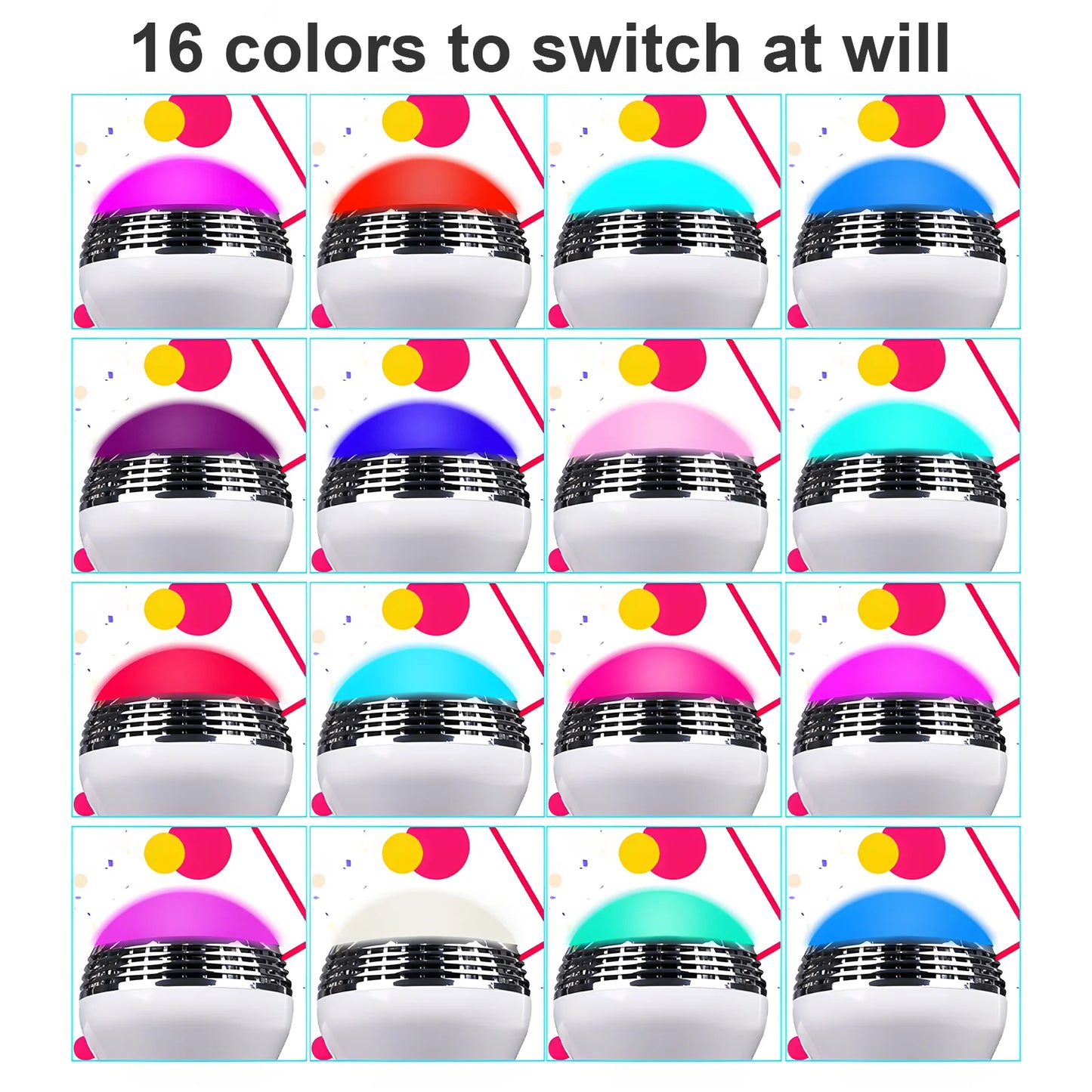 Bluetooth speaker function LED light bulb, APP control, E27 is an ideal choice for home, party, bedroom, and indoor light bulbs