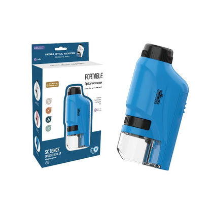 Microscope 60-120x Lab Handheld Microscope Battery Powered Microscope With LED Light Kids Science Microscope