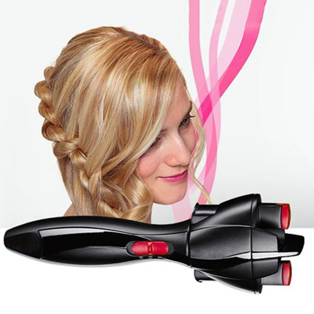 Portable Electric Hair Braider DIY Hair Styling Tools ABS Automatic Twist Knitted Braiding Machine Battery Powered