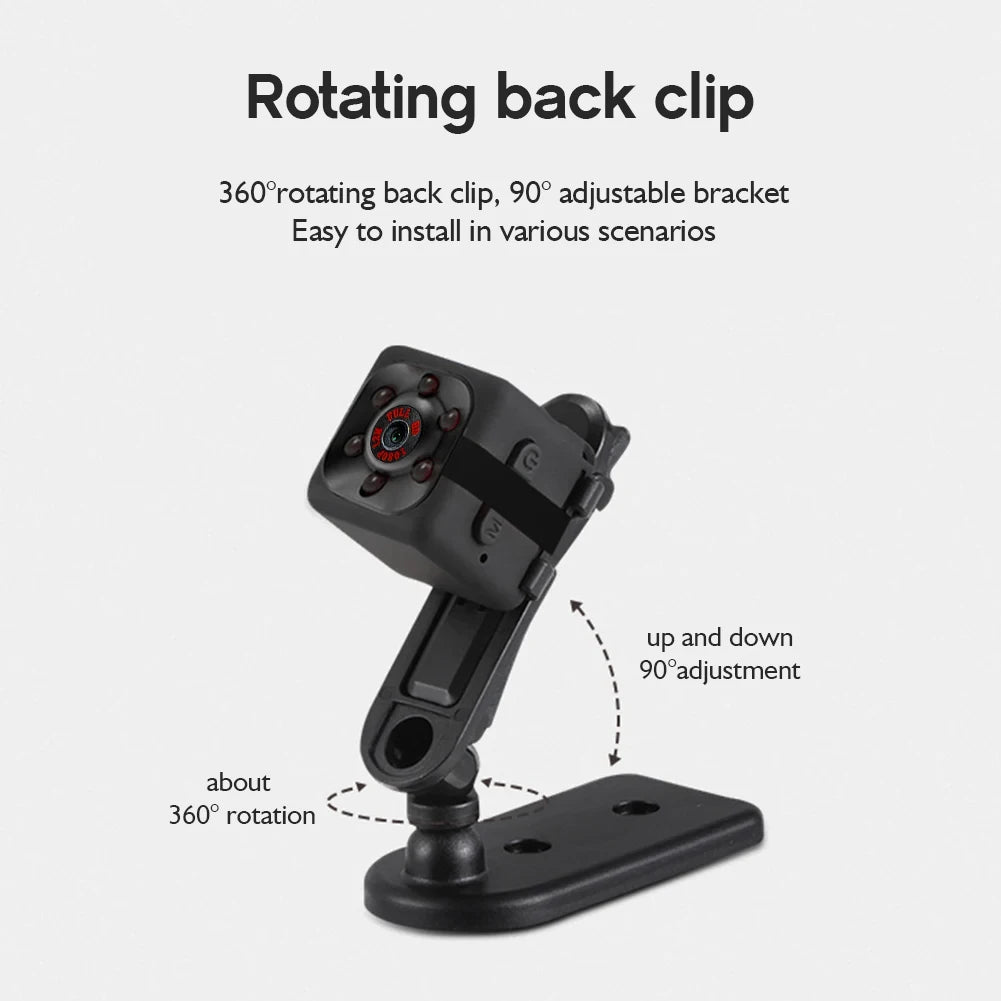 32GB Mini Camera, small Camera 1080P, Nanny Cam Full HD with Night Vision Motion Activation for Indoor Outdoor Covert Security