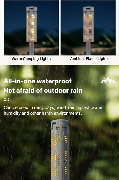 Rechargeable Outdoor Portable Hiking Camping Fishing Flashlight Telescoping Camping Lantern Telescopic Camping Light