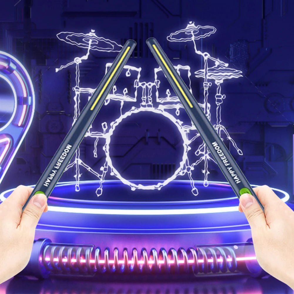 Portable Smart Electronic Drum Set Virtual Air Drum Kit Air Drum with Drumsticks Gift for Adults Children Musical Instrument