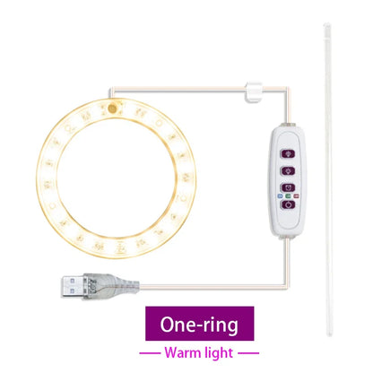 Led Angel Ring Grow Plant Light DC 5V USB Plug Phytolamp for Plants Full Spectrum Lamp For Indoor Seedlings Home Flower Succulet