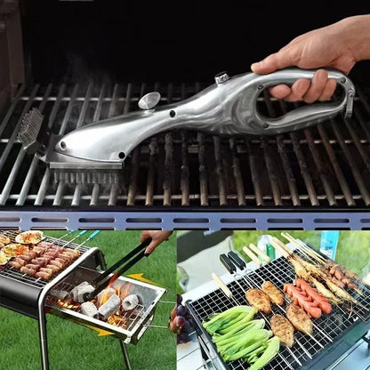 Barbecue Grill Steam Cleaning Brushes BBQ Water Spray Cleaner Brush Grill Accessories Cooking Kitchen Tool Outdoor Grill Brush