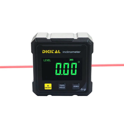 SHANHR Digital Angle Finder with Electronic Laser 4-Side Strong Magnetic Angle Gauge Woodworking Measuring Tool