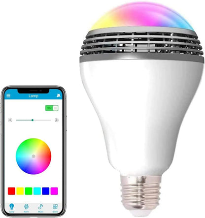 Bluetooth speaker function LED light bulb, APP control, E27 is an ideal choice for home, party, bedroom, and indoor light bulbs
