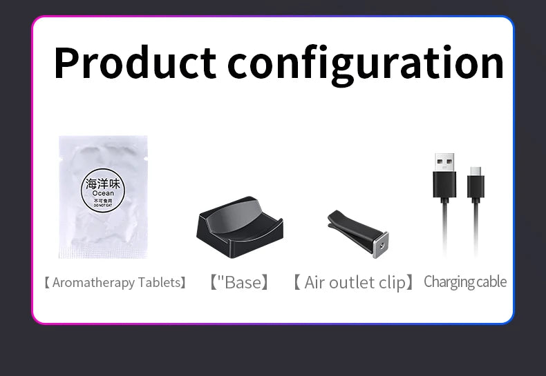 1x Car Music Rhythm Lamp with Fragrance Air Outlet Aromatherapy Air freshener perfume Voice App Control Rhythm Diffuser  RGB