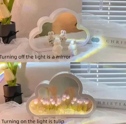 Handmade DIY Tulip Sea Luminous Ambient Light Ornament Creative Gift Valentine's Day Gift Home Decoration 20 Flowers