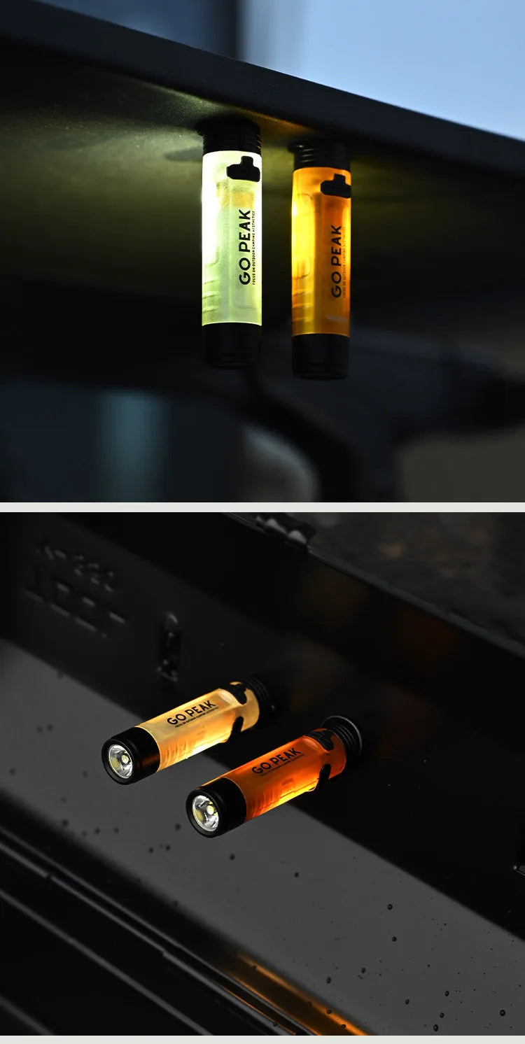 GOPEAK New Pocket Mini Flashlight Outdoor Key Clip Cap Ambient Led Long Endurance Disaster Relief Emergency 5050 Small Light
