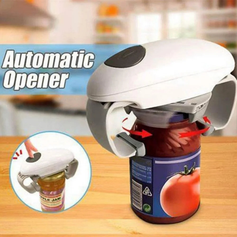 Automatic Corkscrew Electric Can Opener Handheld Jar Tin Opener One Touch Jar Corkscrew Kitchen Glass Can Opener Kitchen Gadgets