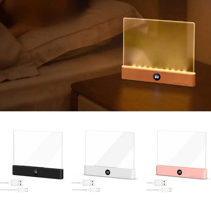 Smart LED Flat Panel Book Light Rechargeable Eye Protection Night Reading Reading Lamp For Students Indoor Use 2In1 Night Light