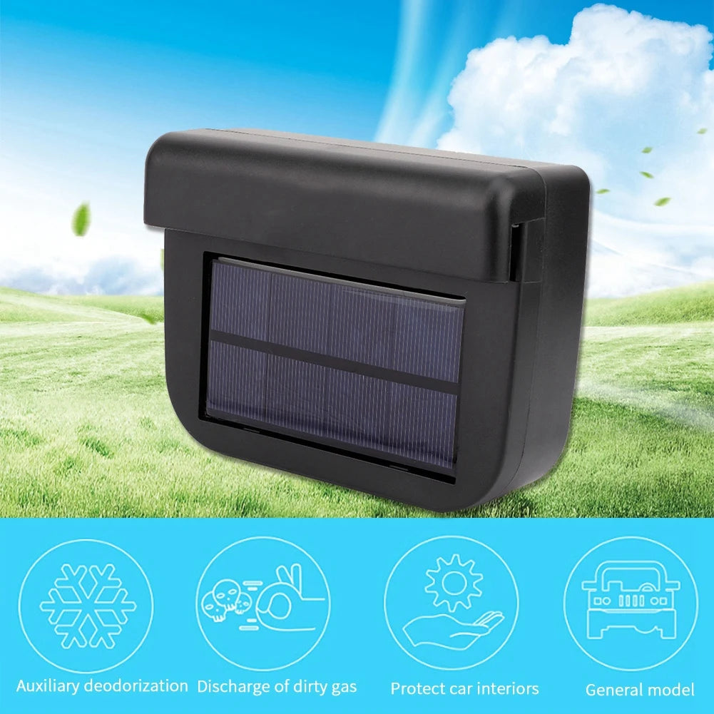 Car Air Vent Fan Car Exhaust Fan Car Ventilation Fan Solar Power Car Auto Air Vent Cooling Ventilation System Heater Exhaust Fan