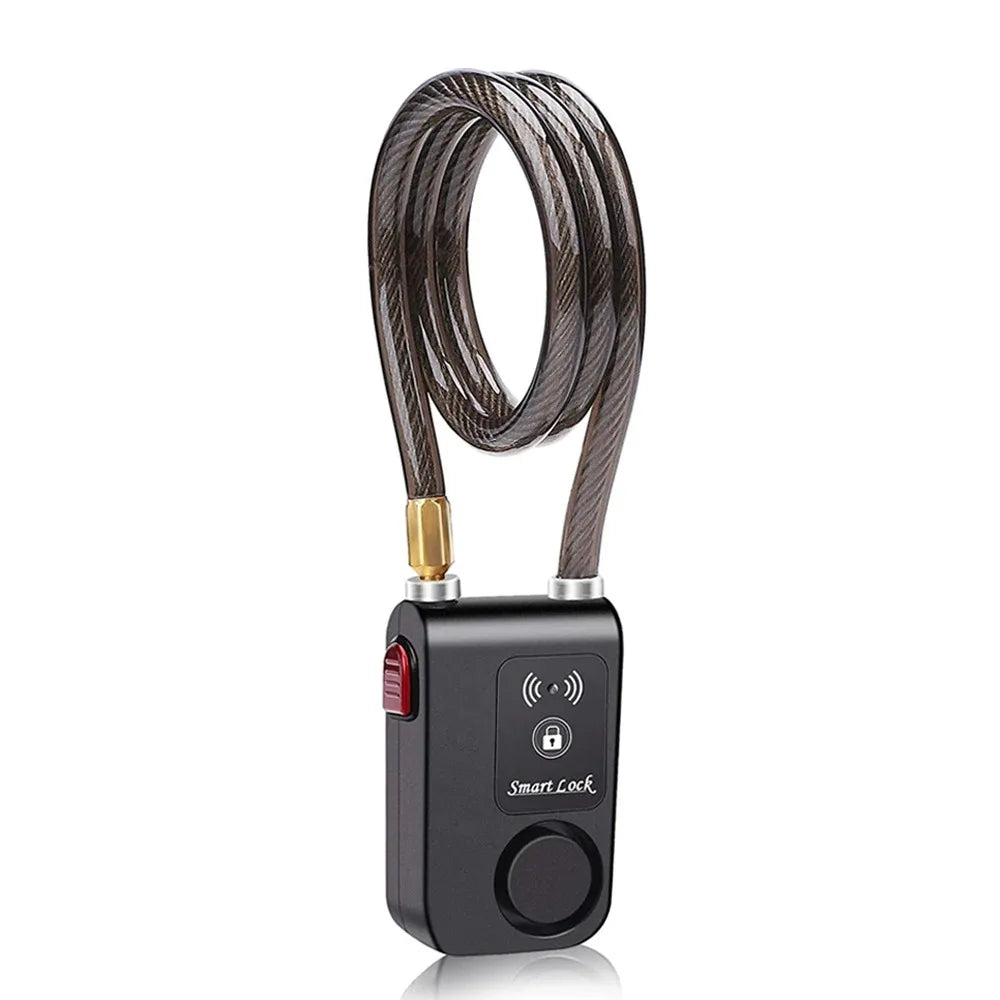 Bluetooth Smart Bike Lock Waterproof Anti Theft Password Lock Stainless Steel Chain Security Alarm for Bicycle Cycling