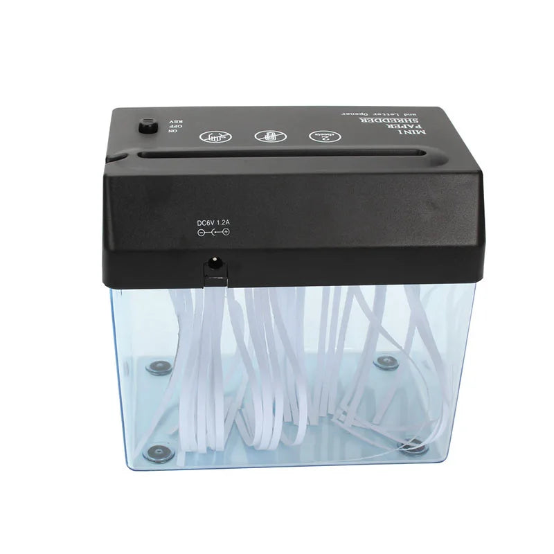 Portable Mini Paper Shredder Electric USB Battery Operated Shredder Documents Paper Cutting Tool for Home Office