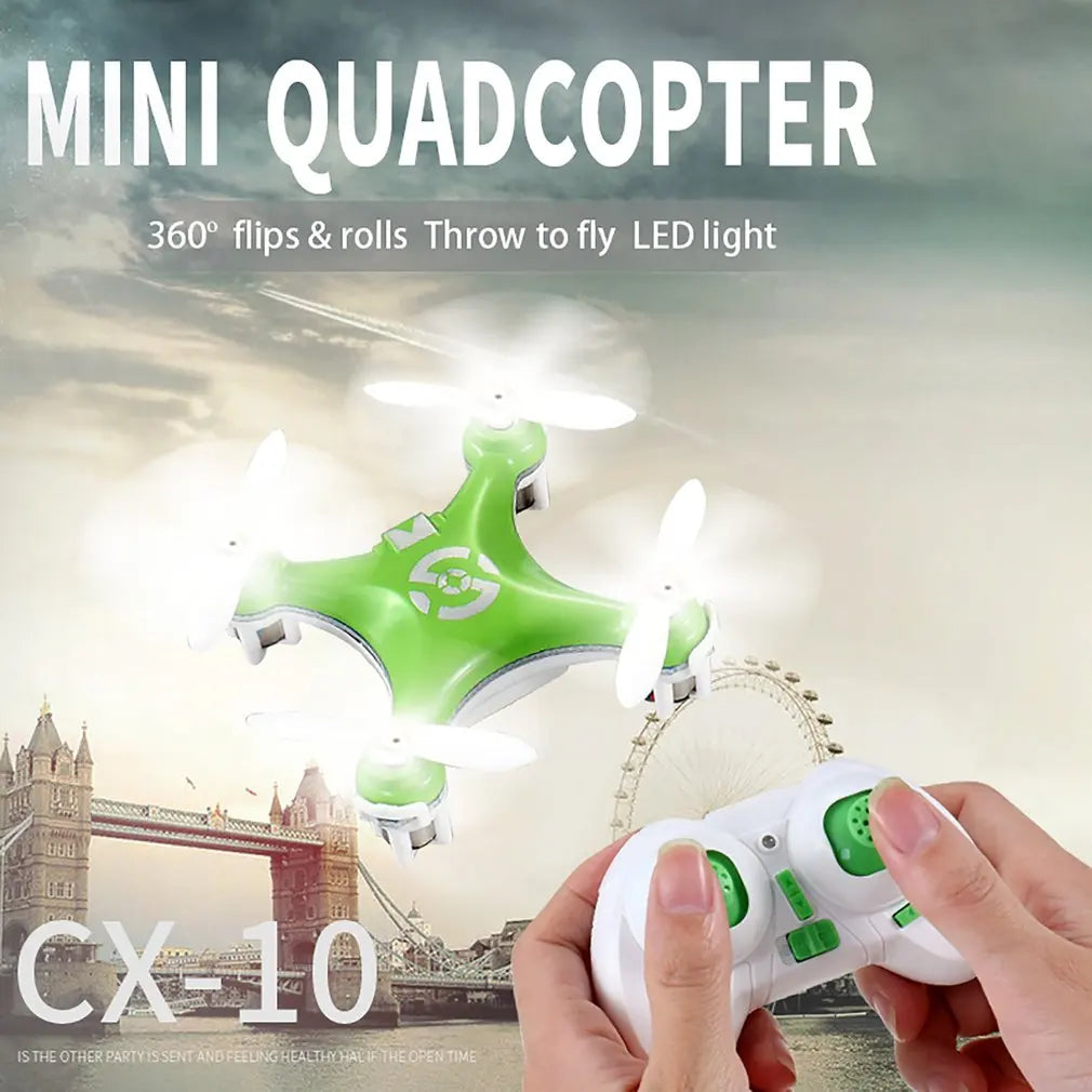 CX-10 Mini  Rc Drone 2.4g 4CH RC Remote Control Quadcopter Helicopter Drone CX 10 LED Toys Gift For Children Toys Christmas Gift