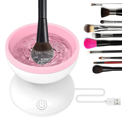 NEW 1PCS Electric Makeup Brush Women Cleaner Automatic Silicone Washing Spinner Makeup Products USB Cleaning Tools & Accessories