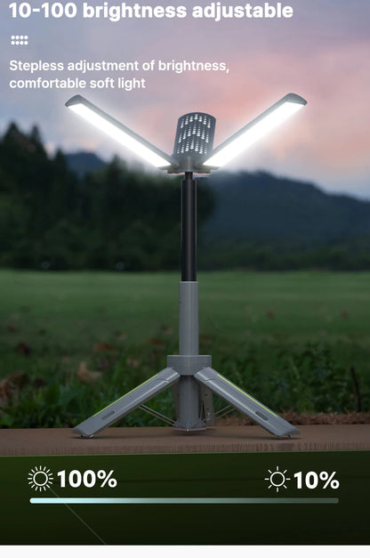 Rechargeable Outdoor Portable Hiking Camping Fishing Flashlight Telescoping Camping Lantern Telescopic Camping Light