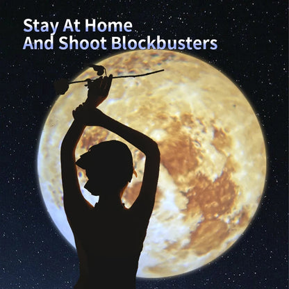 5V USB Projector Light Moon Earth Planet Night Light Switchable Pattern LED Projector Lamp for Room Ceiling Window Wall Decor