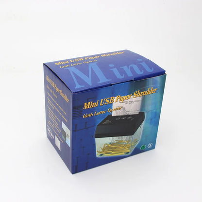 Portable Mini Paper Shredder Electric USB Battery Operated Shredder Documents Paper Cutting Tool for Home Office