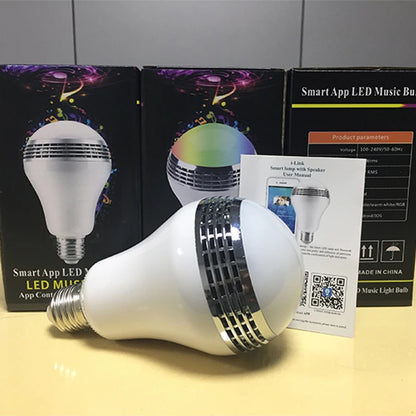Bluetooth speaker function LED light bulb, APP control, E27 is an ideal choice for home, party, bedroom, and indoor light bulbs