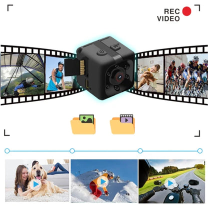 32GB Mini Camera, small Camera 1080P, Nanny Cam Full HD with Night Vision Motion Activation for Indoor Outdoor Covert Security