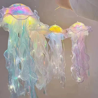 1-5PCS LED Jellyfish Lamp Portable Flower Light Girl Room Atmosphere Decoration Lamp Bedroom Night Lamp Home Decoration Decor