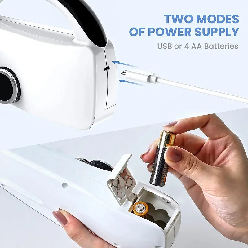 2025 New Mini Sewing Machine Handheld Mending Machine Plastic 2 Speed Single Thread Stitching Electric Sewing Small Gadget