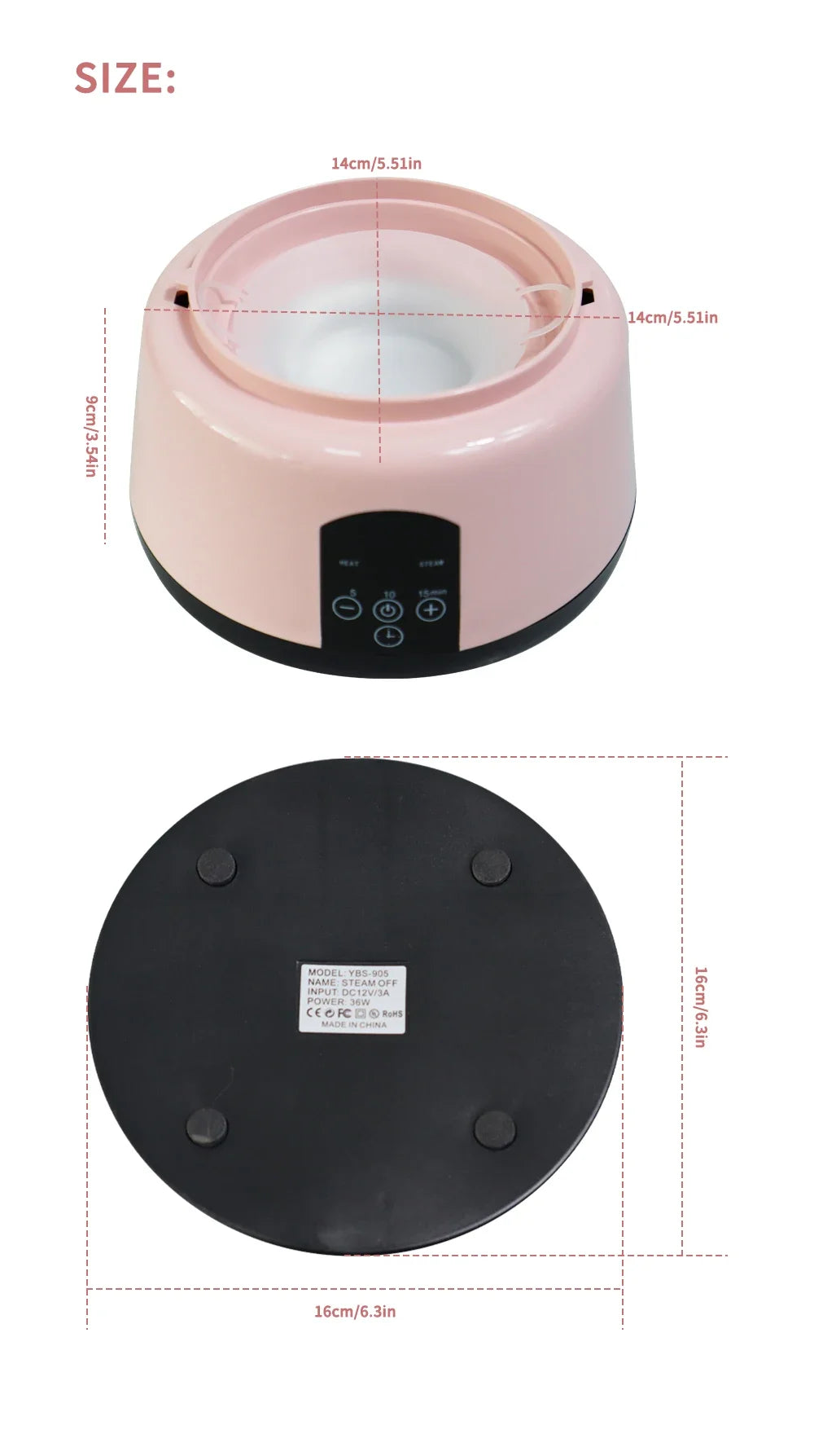 36W Professional Nail Debonding Steamer Fast Debonding Tool Steam High-Temperature Nail Polish Remover Suitable For Salons