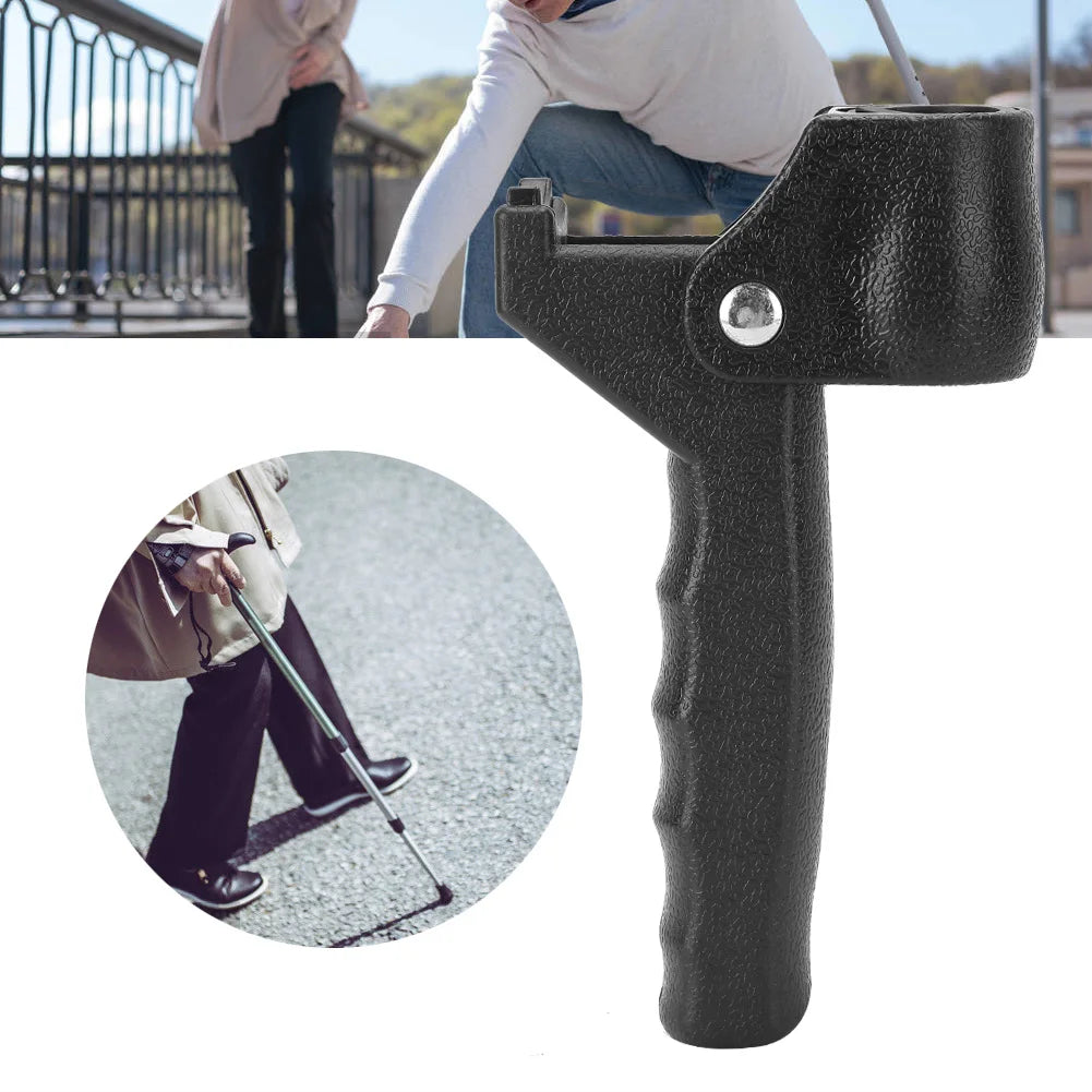 Portable Old Man Walking Cane Crutch Replacement Accessories Handle Diameter 22mm Elderly Booster Walking Stick Auxiliary Handle