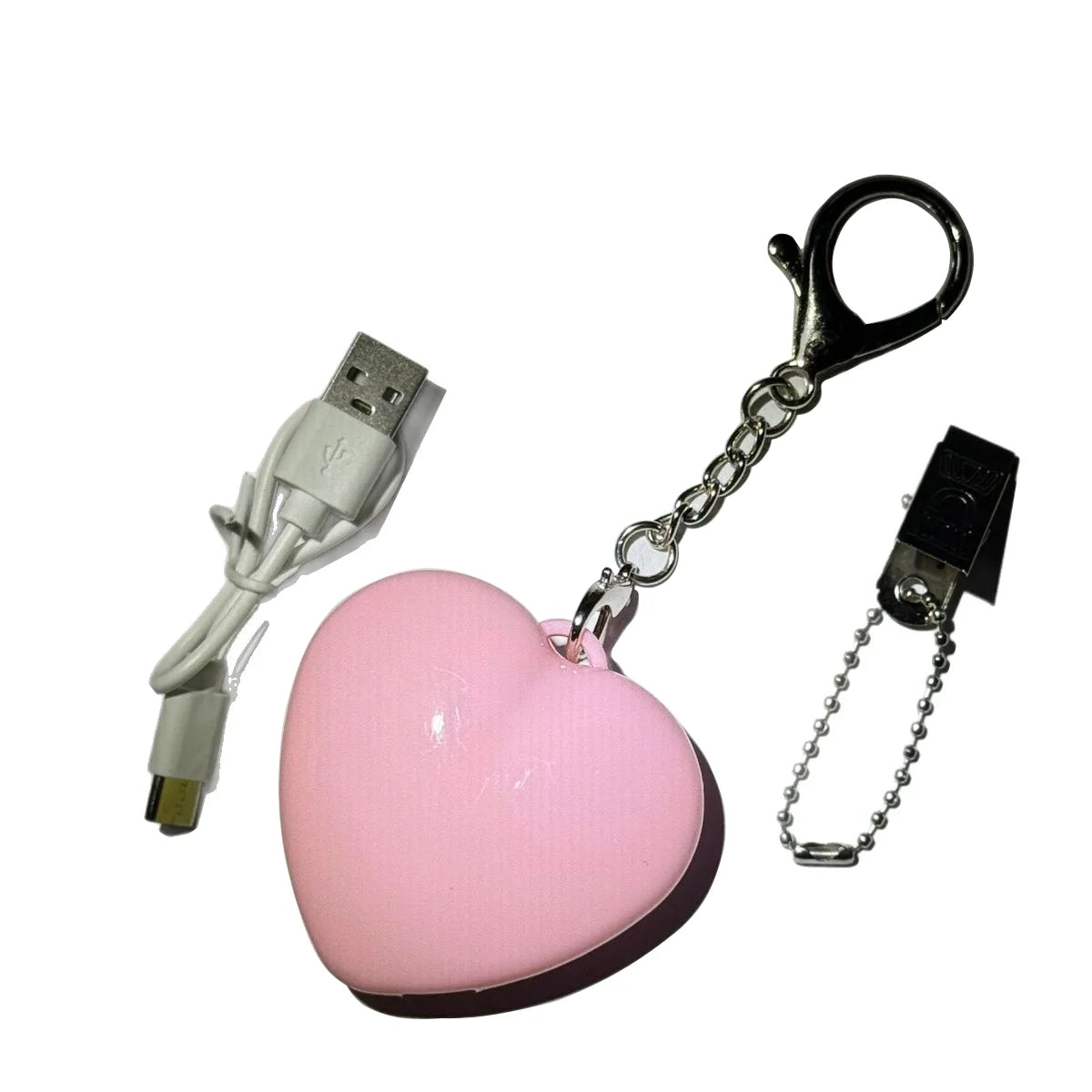 Glow Heart Light Rechargeable Purse Light Touch-Sensitive Heart Cloud Shaped LED Bag Lamp Women USB Charging Compact Wallet Ligh