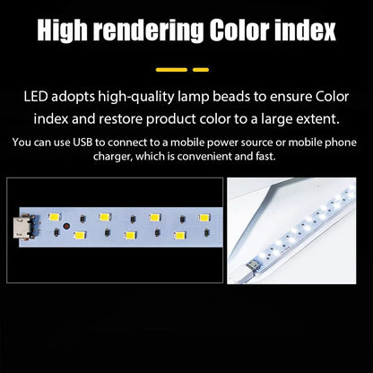 Foldable Lightbox Portable Photography LED Photo Studio Tent LED Softbox 6 Color Background Kit USB Light Box For DSLR Camera