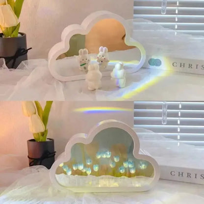 Handmade DIY Tulip Sea Luminous Ambient Light Ornament Creative Gift Valentine's Day Gift Home Decoration 20 Flowers