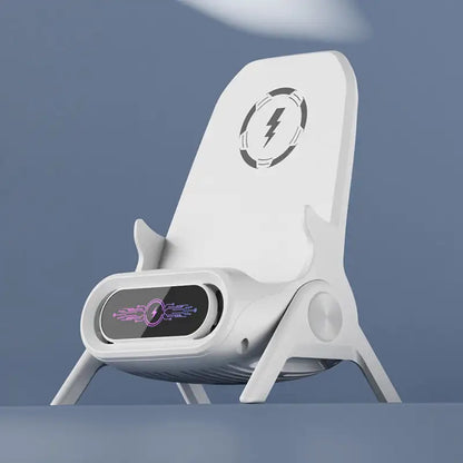 Multifunctional Wireless Fast Charger Phone Stand Magnetic Phone Stand,Small Chair 15W Mobile Phone Holder Tablet Bracket 1/2PCS