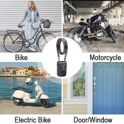 Bluetooth Smart Bike Lock Waterproof Anti Theft Password Lock Stainless Steel Chain Security Alarm for Bicycle Cycling
