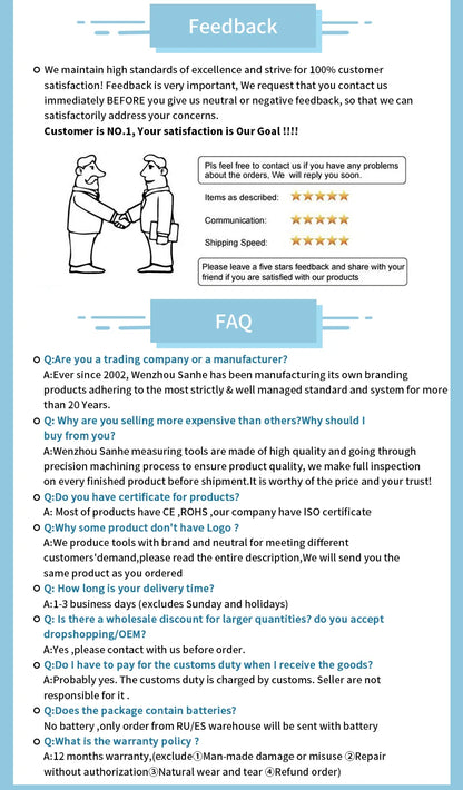 SHANHR Digital Angle Finder with Electronic Laser 4-Side Strong Magnetic Angle Gauge Woodworking Measuring Tool