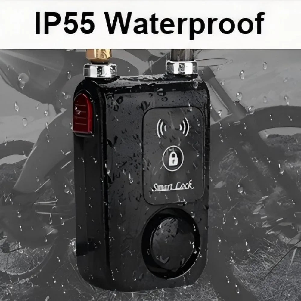 Bluetooth Smart Bike Lock Waterproof Anti Theft Password Lock Stainless Steel Chain Security Alarm for Bicycle Cycling