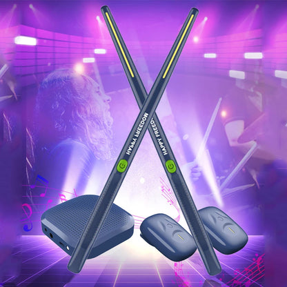 Portable Smart Electronic Drum Set Virtual Air Drum Kit Air Drum with Drumsticks Gift for Adults Children Musical Instrument