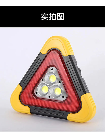 3 in 1 Solar Emergency Triangular Warning Light Safety Emergency Breakdown Alarm Lamp Portable Solar Light For Camping Workin