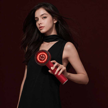 HairBella Blossom™ 3-in-1 Red Light Therapy Hair Brush