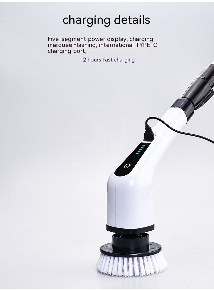 Eco-Friendly Electric Cleaning Brush - Ergonomic & Water-Saving