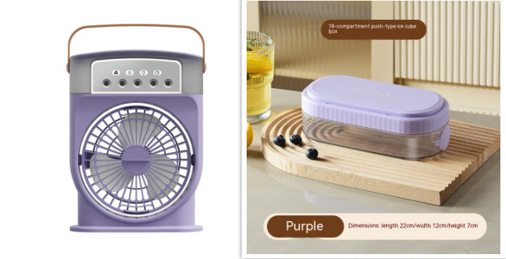 Portable Air Conditioner Cooling Fan with LED Lighting