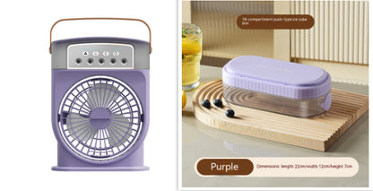 Portable Air Conditioner Cooling Fan with LED Lighting