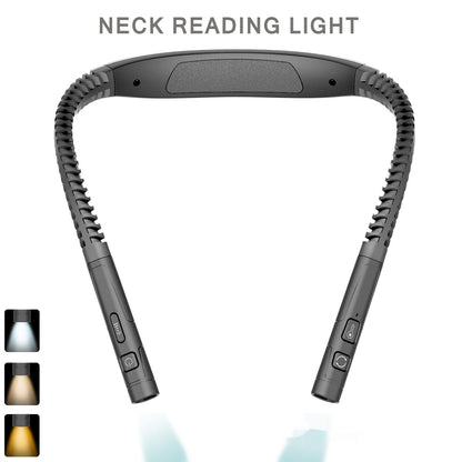 Hands-Free Rechargeable Neck Reading Light - Flexible LED Wearable