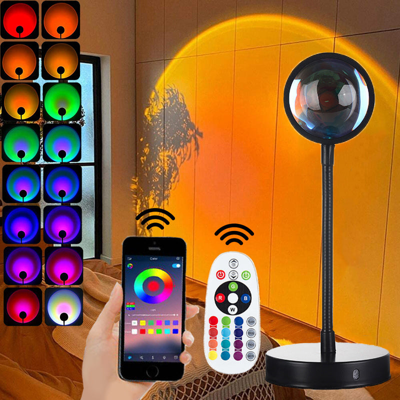 Sunset Projection Lamp with Multicolor LED Lighting