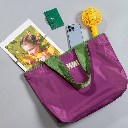 Eco-Friendly Turquoise Reusable Drawstring Tote Bag