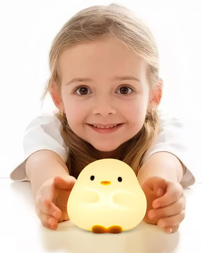 Eco-Friendly Duck Night Light - Soft Silicone LED for Kids