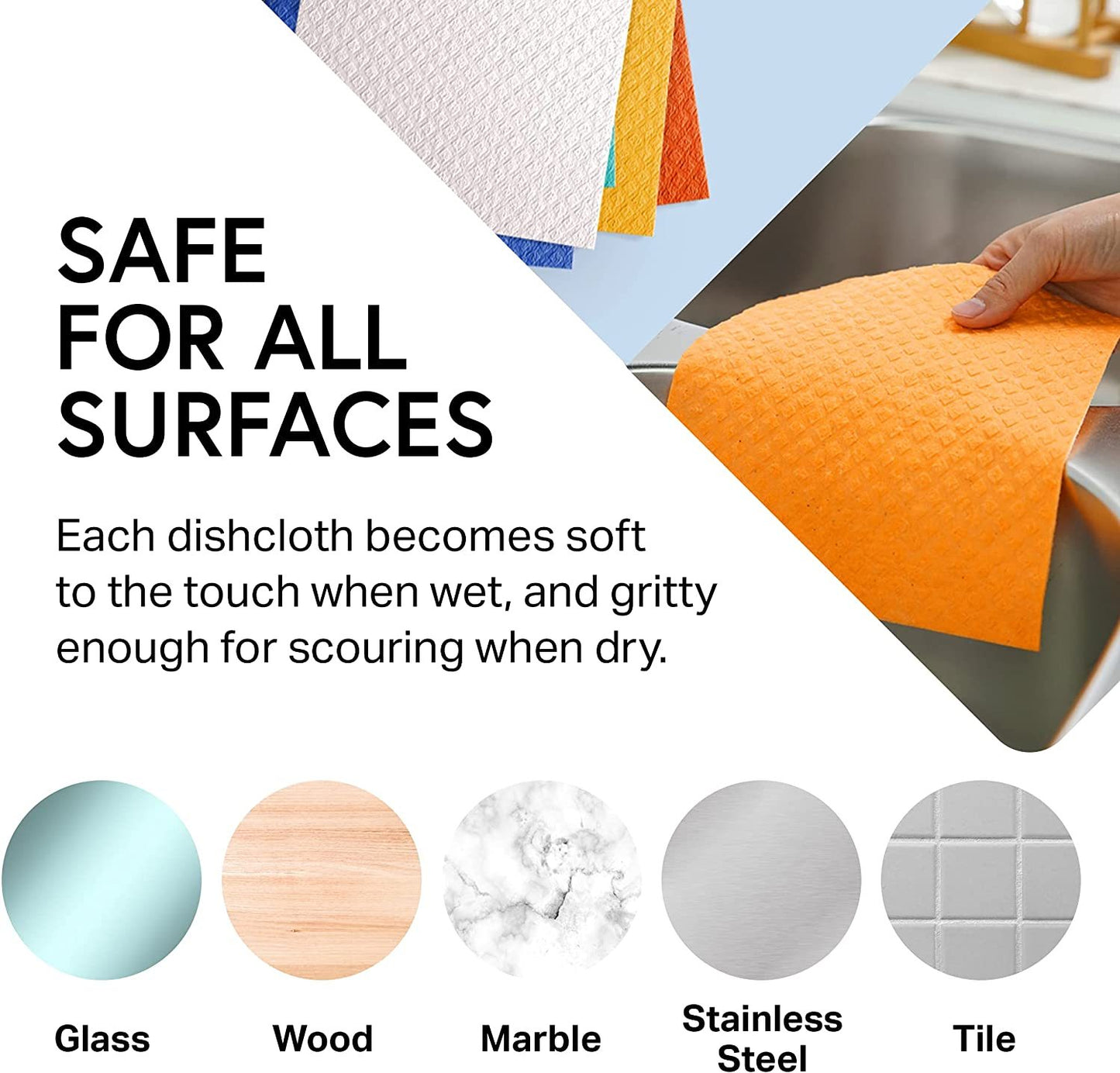 Eco-Friendly Swedish Dishcloth - Biodegradable Cleaning Cloth